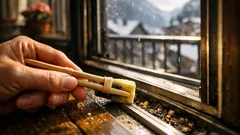 Fensterschienen reinigen in Minuten: DIY-Putzaufsatz aus Essstäbchen und Schwamm