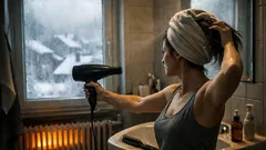 So trocknest du deine Haare im Schweizer Winter schneller und ohne Frizz