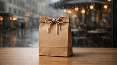 Papiertüte ohne Klebeband schliessen: der Kordel-Trick für saubere Geschenke