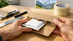 So bausch dir e Karton-Schablone, damit Brief und Päckli bi de Post sofort s richtige Porto hend